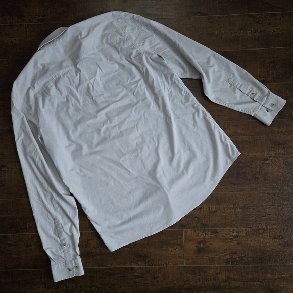 PONCHO Ultra-Lite Slim Fit The Frog Leg Shirt Turf Green Microcheck Size XL - Picture 12 of 13